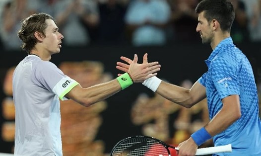 Alex de Minaur (trái) đã thắng Novak Djokovic tại tứ kết United Cup vào đầu năm nay. Ảnh: Tennis