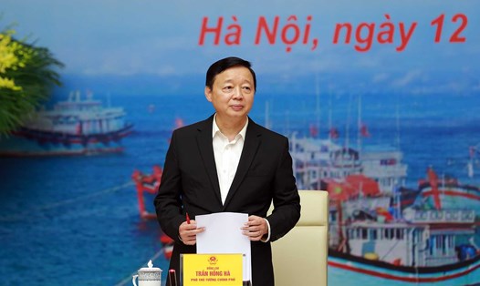 Phó Thủ tướng Chính phủ Trần Hồng Hà phát biểu tại kỳ họp. Ảnh: VGP
