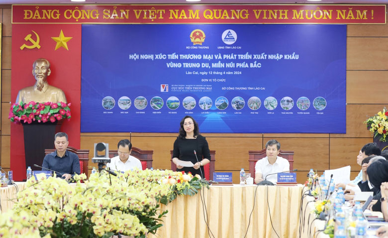 Bà Phan Thị Thắng, Thứ trưởng Bộ Công Thương phát biểu khai mạc hội nghị. Ảnh: Viết Vinh