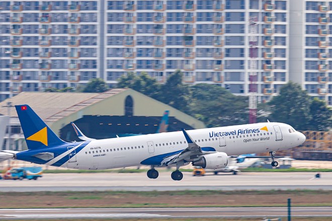 Máy bay của Vietravel Airlines. Ảnh: Vietravel Airlines 