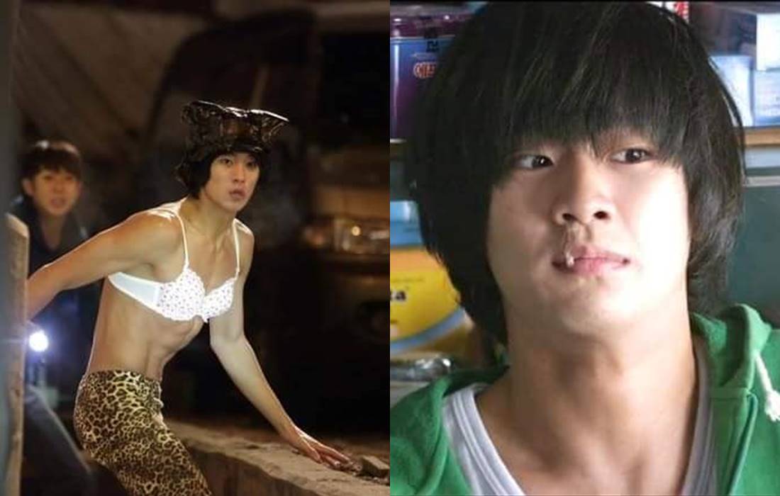Tạo hình chàng ngốc của Kim Soo Hyun trong phim “Ẩn thân” (2013). Ảnh: Nhà sản xuất
