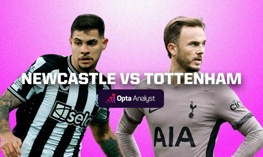 Newcastle vs Tottenham tạo nên cặp đấu hấp dẫn tại vòng 33 Ngoại hạng Anh. Ảnh: Opta