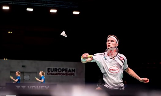 Viktor Axelsen tiến gần đến chức vô địch châu Âu. Ảnh: European Championship