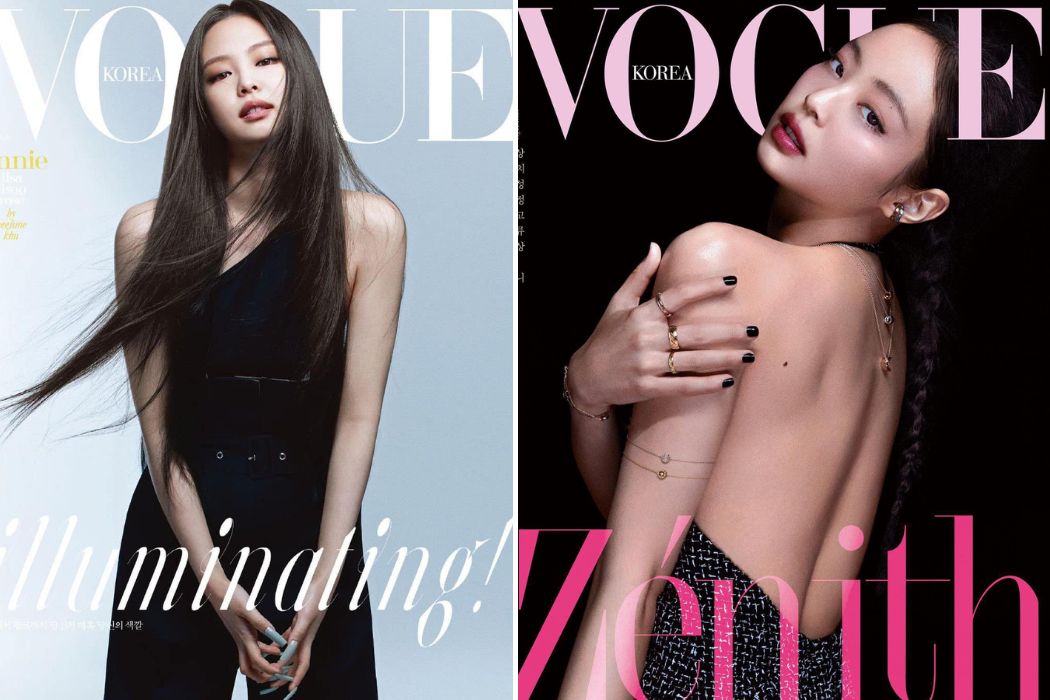 Một số lần Jennie lên trang bìa tạp chí Vogue. Ảnh: Vogue