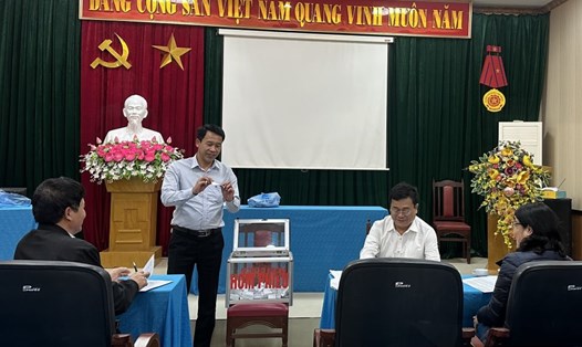 Thanh tra tỉnh Hà Nam tiến hành bốc thăm để xác minh tài sản, thu nhập năm 2024. Ảnh: Thanh tra tỉnh Hà Nam
