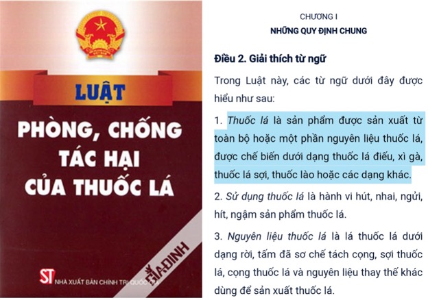 Thuốc lá làm nóng có chứa nguyên liệu thuốc lá trong điếu thuốc đặc chế. Ảnh: CMH.