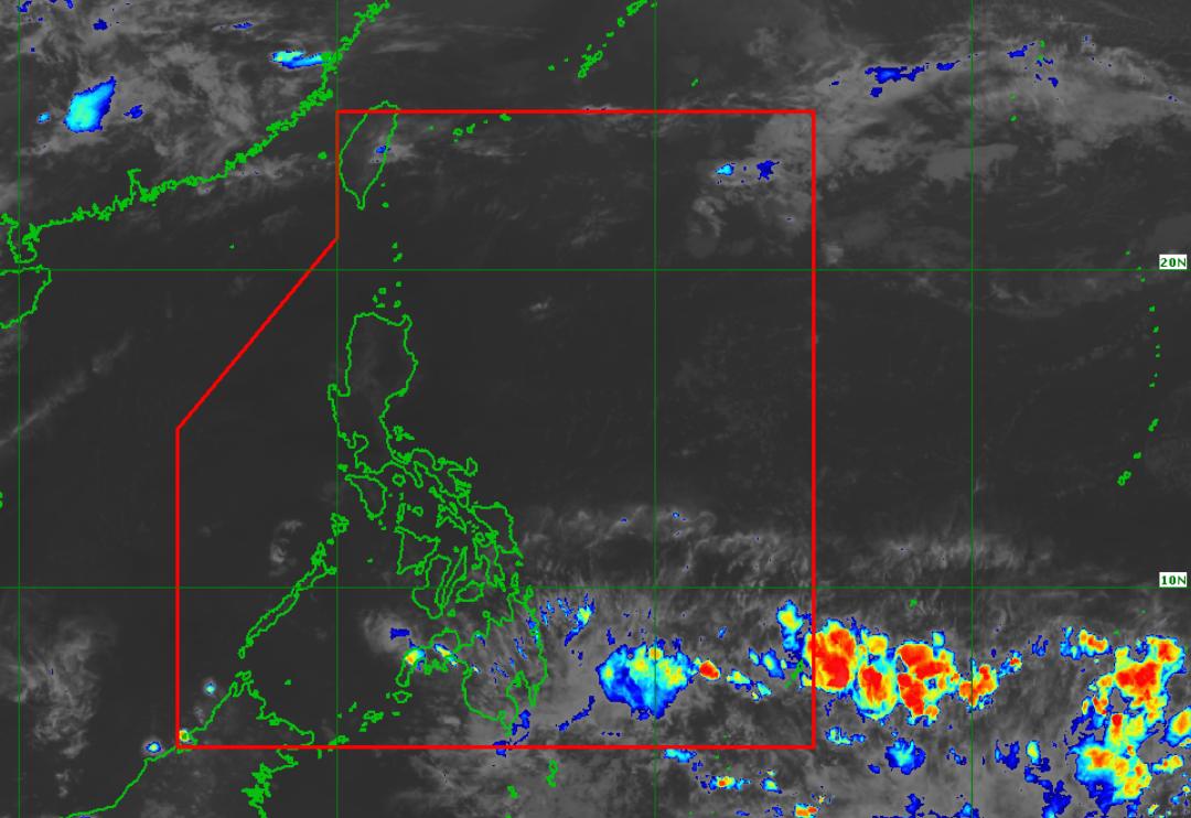 Áp thấp gần Philippines ngày 16.4.2024. Ảnh: PASAGA