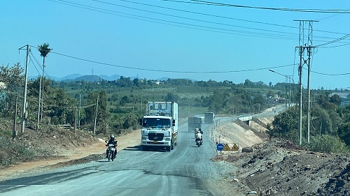 Các điểm nóng tai nạn, ách tắc trên Quốc lộ 19 qua tỉnh Gia Lai hầu hết đã được giải tỏa, khơi thông. Ảnh: Thanh Tuấn 