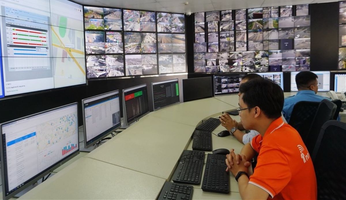 TPHCM ứng dụng nền tảng công nghệ trí tuệ nhân tạo vào việc điều khiển, giám sát giao thông. Ảnh: Minh Quân

