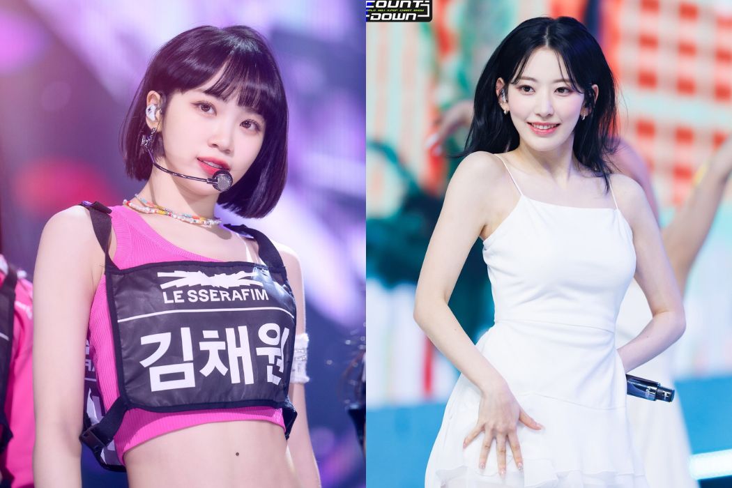 Kim Chaewon và Sakura nhóm LE SSERAFIM. Ảnh: HYBE