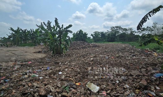 Bãi rác gây ô nhiễm ở xã Tây Sơn (huyện Kiến Xương, tỉnh Thái Bình) cơ bản đã được khắc phục tình trạng gây ô nhiễm sau phản ánh của Báo Lao Động. Ảnh: Trung Du