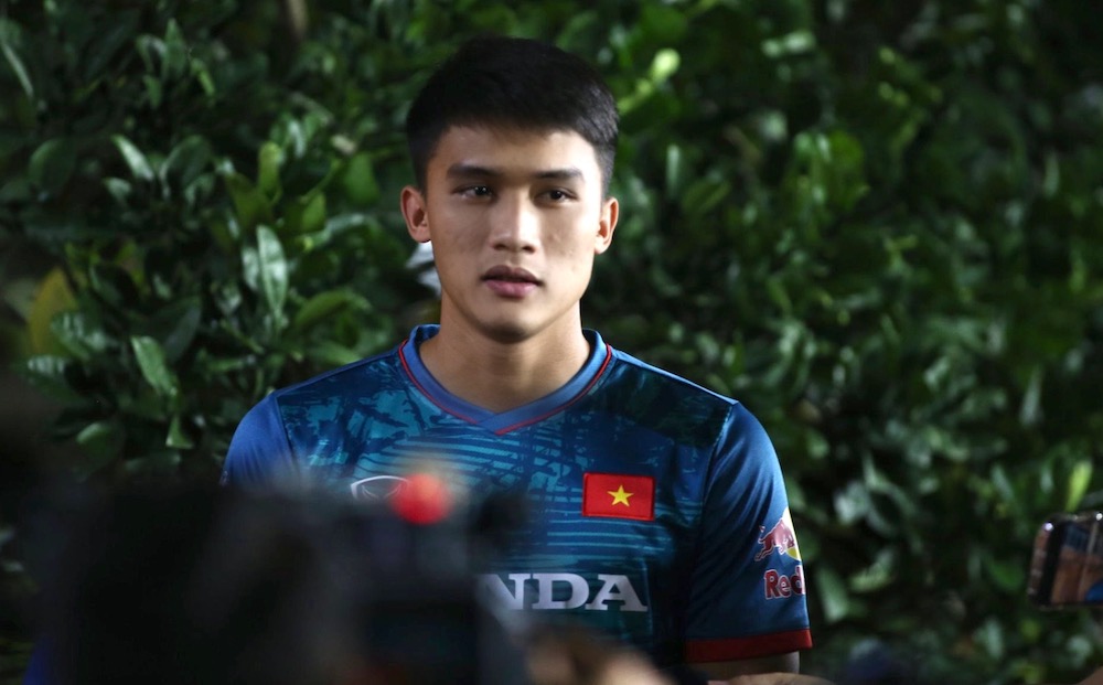 Võ Nguyên Hoàng gánh vác nhiệm vụ ghi bàn cho U23 Việt Nam. Ảnh: Minh Dân