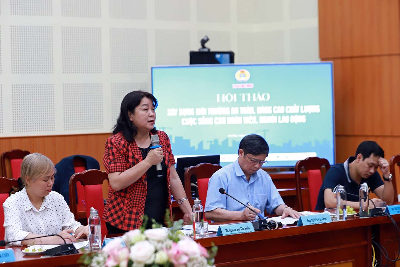 Bà Nguyễn Thị Thu Thủy - Phó Chủ tịch LĐLĐ Hà Nội. Ảnh: Tô Thế