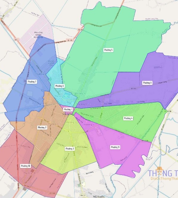 Sóc Trăng giảm 1 phường sau khi sắp xếp đơn vị hành chính. Ảnh: UBND TP. Sóc Trăng