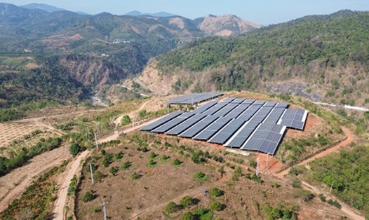 Một dự án điện mặt trời mái nhà tại Gia Lai. Ảnh: Thanh Tuấn 