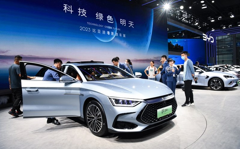 Xe điện ở Trung Quốc. Ảnh: Xinhua