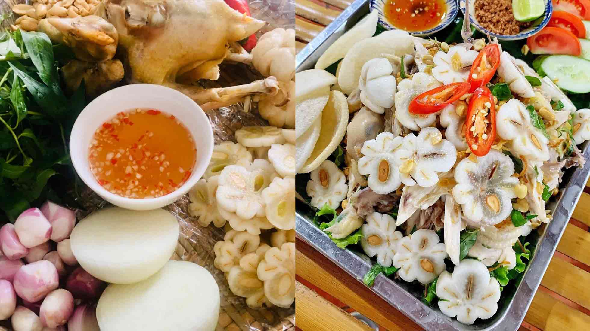 Món gỏi gà măng cụt hot trở lại, nhiều người tận dụng cơ hội để kinh doanh. Ảnh: Chụp màn hình