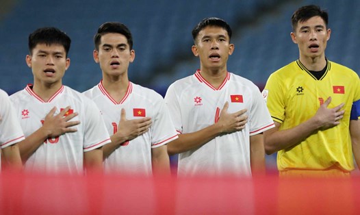 U23 Việt Nam giành chiến thắng trong ngày ra quân giải U23 châu Á 2024. Ảnh: VFF