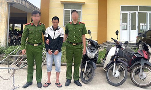 Nguyễn Tuấn Anh đã thực hiện 7 vụ trộm với tổng giá trị hơn 100 triệu đồng. Ảnh: Công an Đồng Hới.