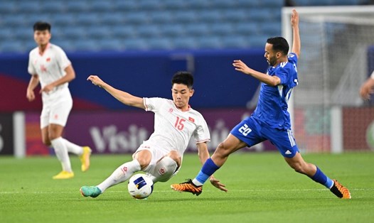 Đình Bắc vắng mặt trong 2 trận đấu còn lại ở vòng bảng U23 châu Á 2024. Ảnh: AFC