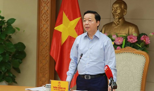 Phó Thủ tướng Chính phủ Trần Hồng Hà chủ trì cuộc họp. Ảnh: TTXVN