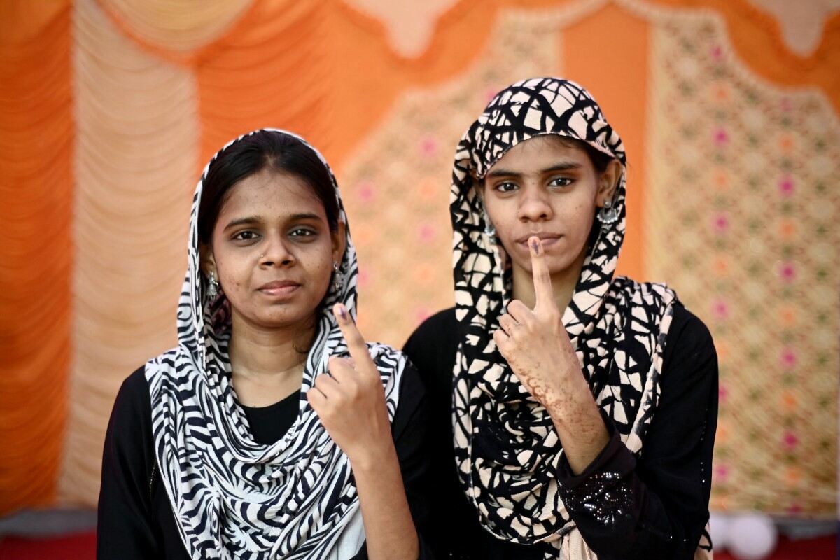 Ấn Độ có 969 triệu cử tri đủ điều kiện - trong đó có 18 triệu cử tri lần đầu tiên đi bầu cử - trong cuộc bầu cử năm nay. Ảnh: AFP