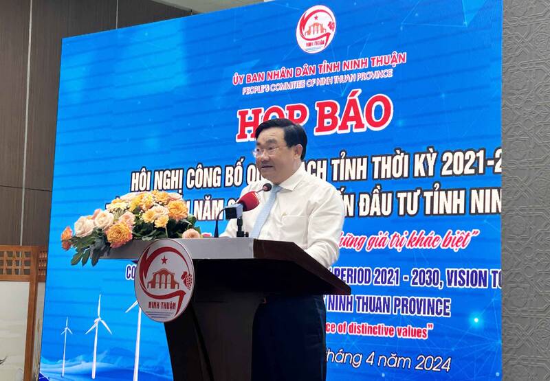 Ông Trịnh Minh Hoàng - Phó Chủ tịch UBND tỉnh Ninh Thuận. Ảnh: Hạ Mây
