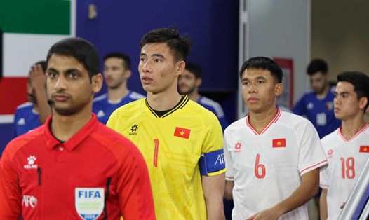 Đội tuyển U23 Việt Nam đang có lợi thế sau lượt trận đầu tiên. Ảnh: VFF 