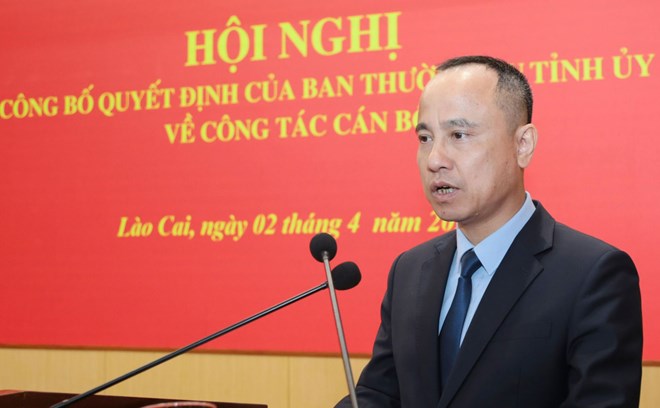 Tân Chánh Văn phòng Tỉnh ủy Lào Cai Phan Quốc Nghĩa. Ảnh: Quỳnh Trang 