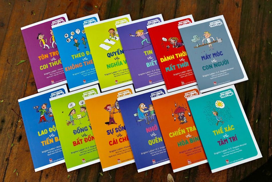 Bộ sách "Thưởng thức triết học" dành cho độc giả yêu thích, tò mò về triết học. Ảnh: Kim Đồng
