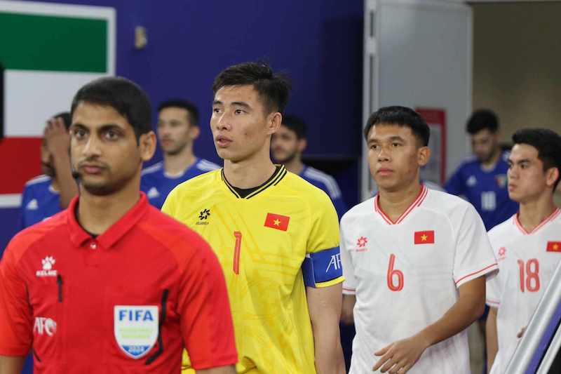 Thủ môn Quan Văn Chuẩn là chốt chặn tin cậy của U23 Việt Nam. Ảnh: VFF