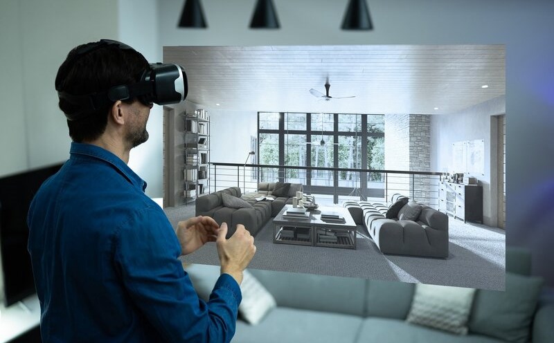 Người mua nhà có thể tham quan bất động sản trên không gian ảo. Ảnh: Meey Land.