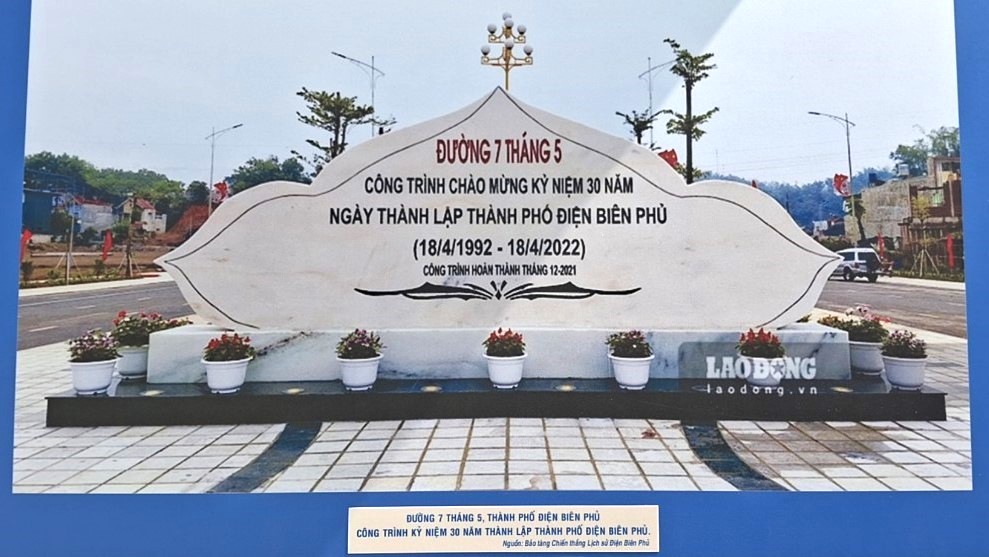 Đường 7 tháng 5, TP Điện Biên Phủ, công trình kỷ niệm 30 năm thành lập TP Điện Biên Phủ.