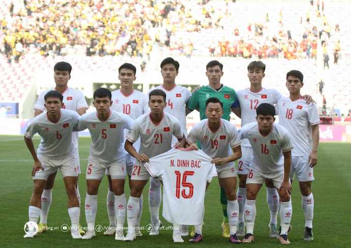 U23 Việt Nam giành 2 chiến thắng liên tiếp ở vòng chung kết U23 châu Á 2024. Ảnh: VFF