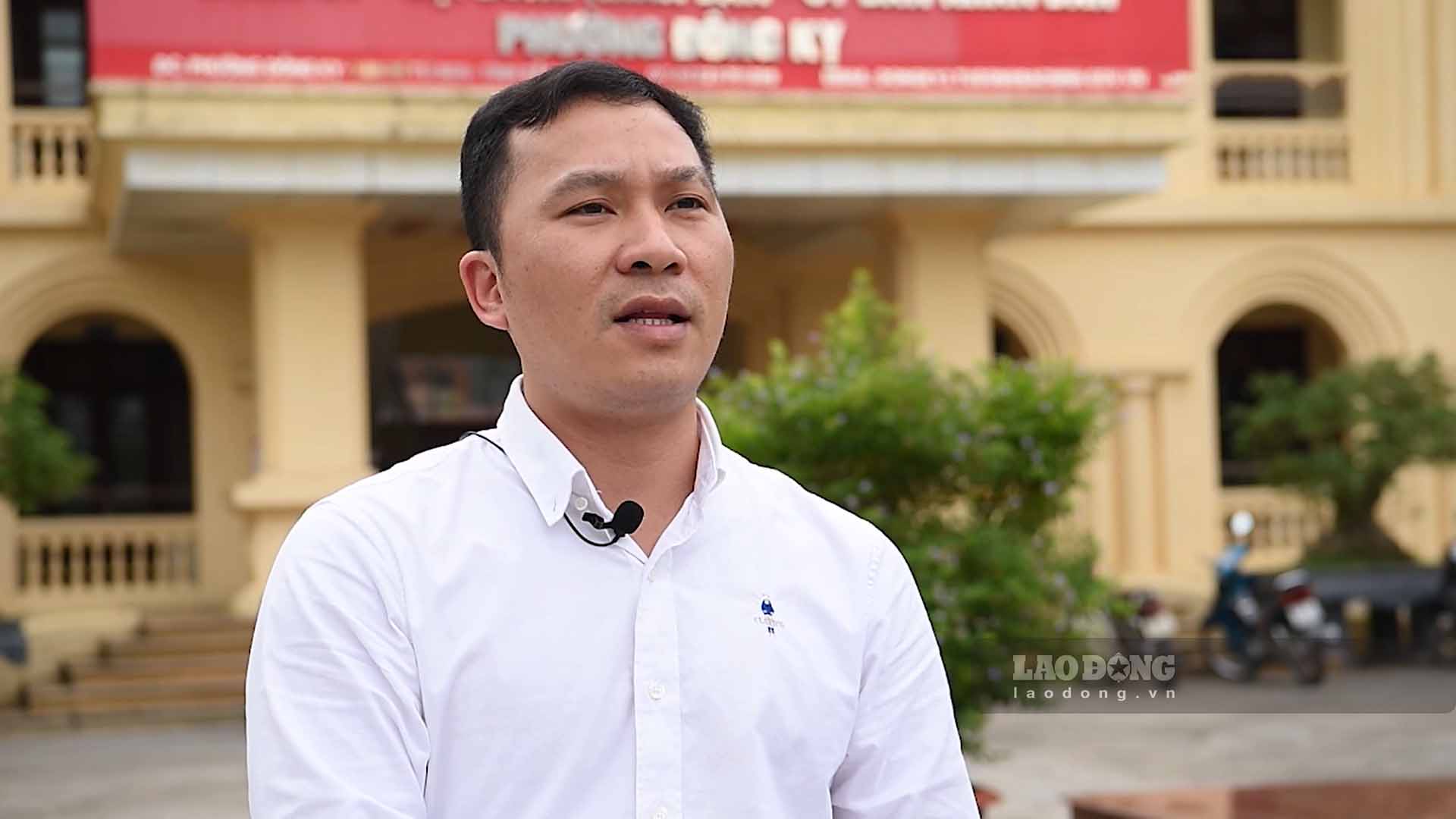 Ông Nguyễn Tiến Quyết - Phó chủ tịch UBND phường Đồng Kỵ. Ảnh: Vân Trường