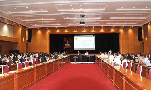 Cuộc họp giữa Tổng cục Thuế với Liên minh Diễn đàn doanh nghiệp Việt Nam (VBF). Ảnh: Tổng cục Thuế. 