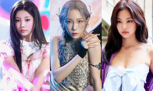 3 nữ thần tượng Kpop hot nhất tháng 4: Wonhee, Taeyeon, Jennie. Ảnh: Naver
