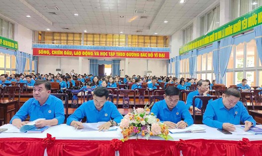 LĐLĐ huyện Xuân Lộc tổ chức hội nghị triển khai học tập, quán triệt Nghị quyết Đại hội XIII Công đoàn Việt Nam. Ảnh: HAC
