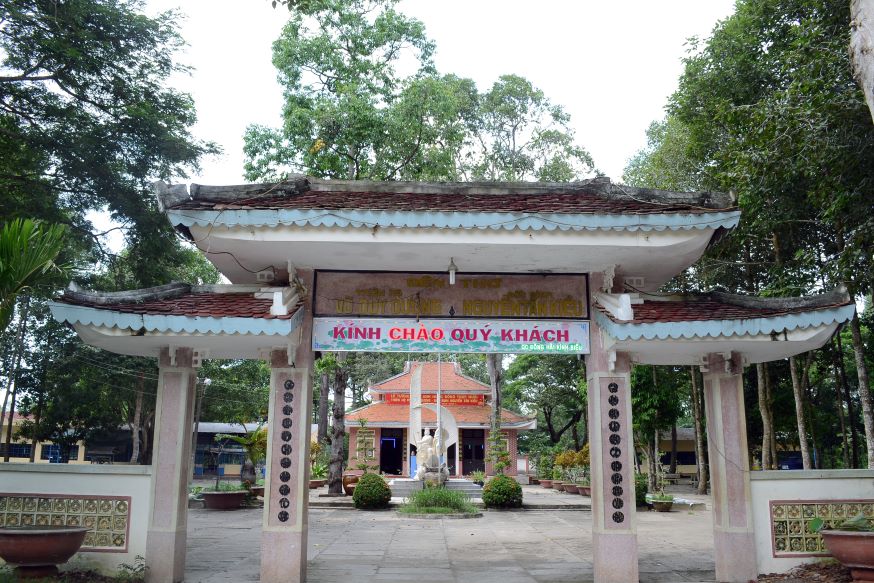 Di tích Đền thờ Thiên hộ Võ Duy Dương và Đốc Binh Nguyễn Tấn Kiều. Ảnh: Thanh Mai