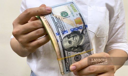 Tỷ giá trung tâm USD/VND được Ngân hàng Nhà nước niêm yết ở mức 24.272 đồng. Ảnh: Trà My