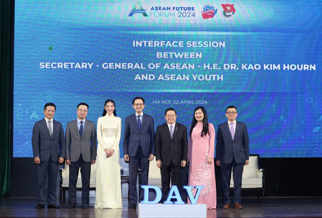 Các đại biểu tại Đối thoại giữa Tổng Thư ký ASEAN Kao Kim Hourn với thanh niên ASEAN. Ảnh: Hải Nguyễn