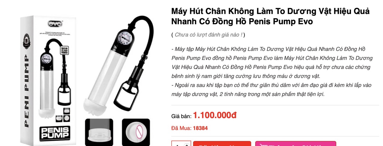 Hình ảnh quảng cáo sản phẩm bác sĩ khuyến cáo không nên sử dụng vì không có tác dụng như quảng cáo. Ảnh: BSCC
