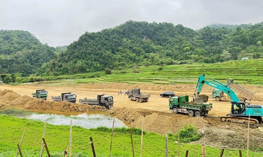 Tỉnh Cao Bằng sẽ dùng ngân sách để giải phóng mặt bằng bên phía Lạng Sơn để phục vụ xây dựng cao tốc Đồng Đăng - Trà Lĩnh. Ảnh: Trần Thanh Việt