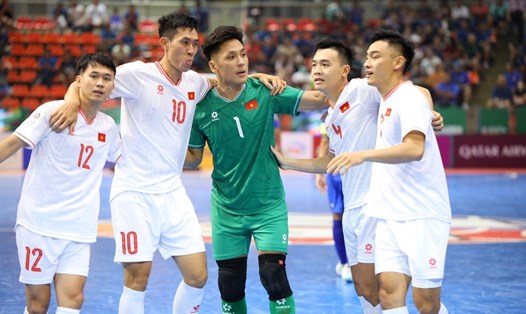 Tuyển futsal Việt Nam hướng đến việc lần thứ 3 liên tiếp dự FIFA futsal World Cup. Ảnh: VFF