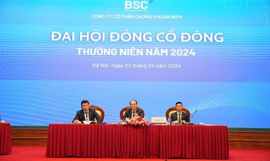 Đại hội đồng cổ đông thường niên năm 2024 CTCP Chứng khoán BIDV (BSC). Ảnh: BSC 