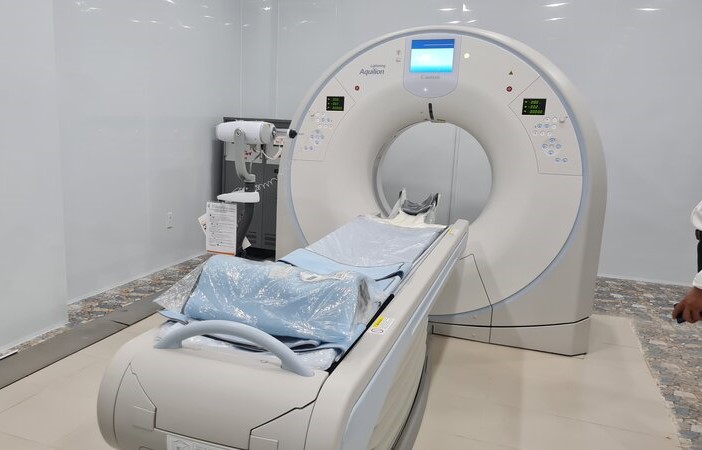 Máy chụp X quang tại Bệnh viện lao và Bệnh phổi Bạc Liêu có chênh lệch giá. Ảnh: Nhật Hồ