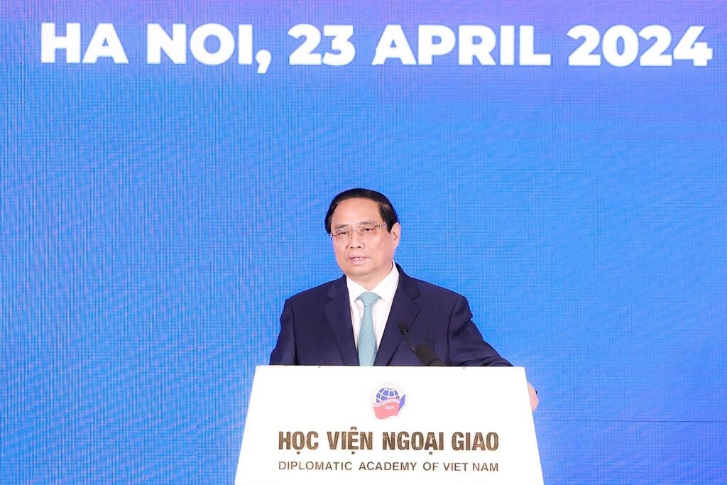 Thủ tướng Chính phủ Phạm Minh Chính phát biểu dẫn đề tại Diễn đàn Tương lai ASEAN. Ảnh: Hải Nguyễn