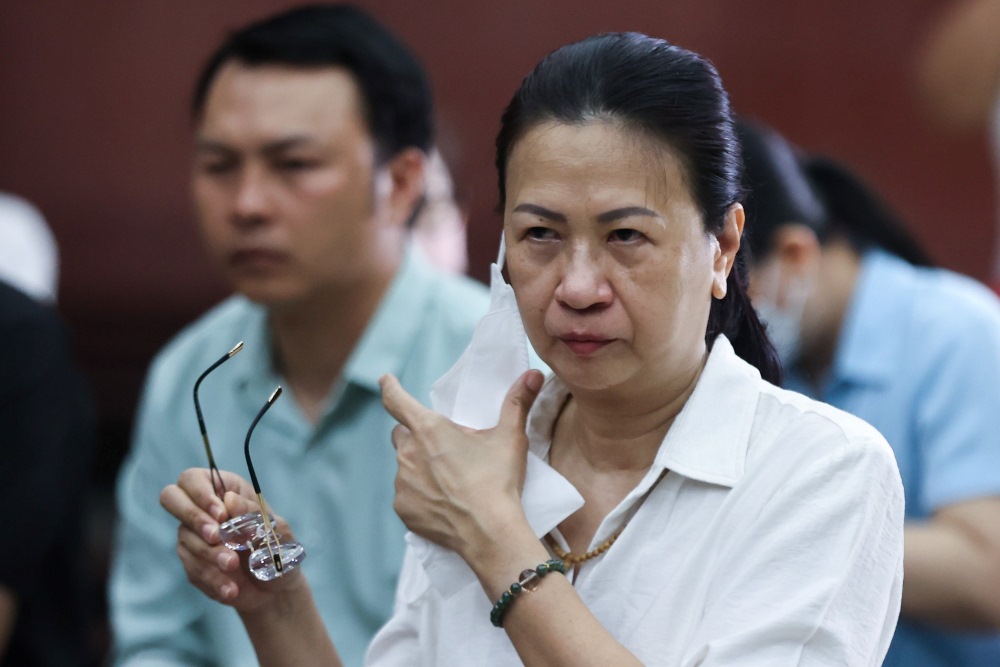 Cựu Phó Cục trưởng Cục Thuế TPHCM Nguyễn Thị Bích Hạnh tại phiên tòa Thuduc House. Ảnh: Anh Tú