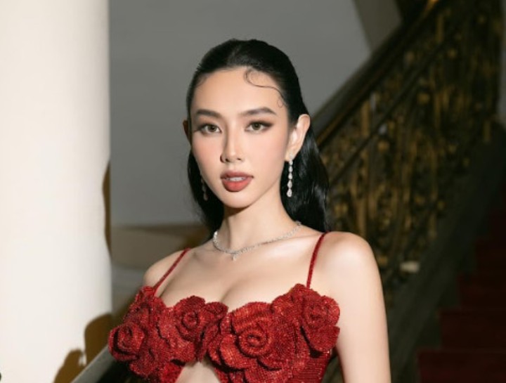 Hoa hậu Thùy Tiên tiếp tục ngồi ghế giám khảo Miss Grand Vietnam 2024. Ảnh: SenVang.