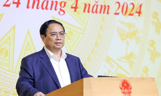 Thủ tướng Chính phủ Phạm Minh Chính phát biểu tại phiên họp. Ảnh: VGP